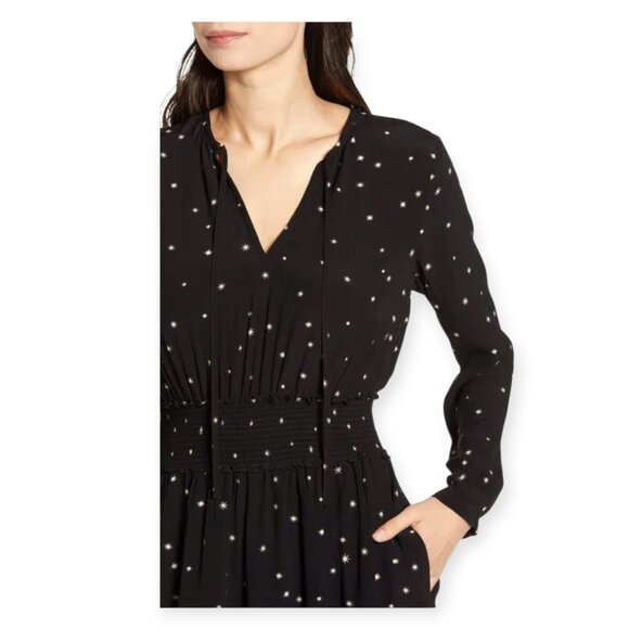 Rails Joy Smocked Waist Star Print Dress size S EUC - Picture 2 of 14